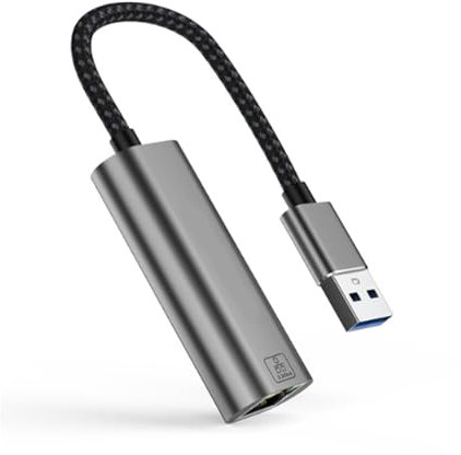 WOURRD Adaptador USB a RJ45 de 1000 Mbps Gigabit Ethernet externo USB 3.0 a RJ45 con cable de 15 cm
