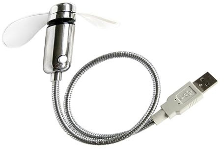 NUOBESTY 1pezzi Ventilatore Display Orologio Lampeggiante Ventilatore Usb Alimentato d Oca Per Laptop
