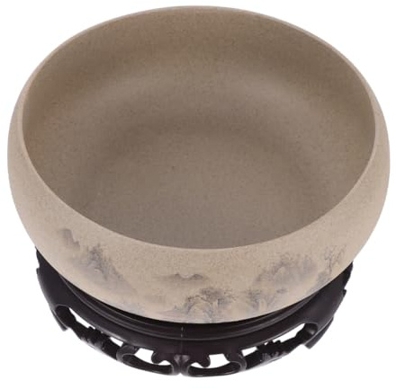 ibasenice Bol Céramique pour Plantes Hydroponiques Design Moderne avec Base pour Eau Plante et Pot sans Élégant et Pratique