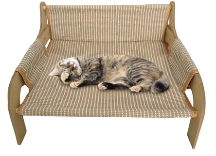 Katzensofa – erhöhtes Sofa für Haustiere, Katzenbett, hohe Ruhe, atmungsaktiv, für Haustiere, Wohnzimmer, Schlafzimmer, Sommer, Welpen, Kätzchen
