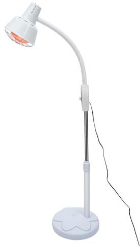 275W Wärmelampe Rotlicht Rotlichtlampe Infrarotlampe Ständer Stehlampe Infrarot Wärmelampe mit Ständer Infrarotlicht mit Sockel Temperaturbereich 0-115°C für Erwachsene, ältere Menschen, Sportler