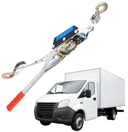 Argano Manuale - Tendifilo Manuale,Tirante Per Telai A Cricchetto Con Doppio Gancio,per Traino, Recinzione, Tiratura, Crimpatura, Giardino, Imballaggio, Installazione e Incorniciatura