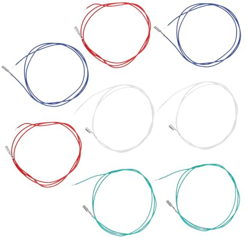 TOYZFRIENDY Juego de 8 Cables de Vinilo para Tocadiscos Conectores de Cobre y Aislamiento de Pvc, Rendimiento de Audio de Alta Fidelidad para Uso en Fiestas y Eventos Dj