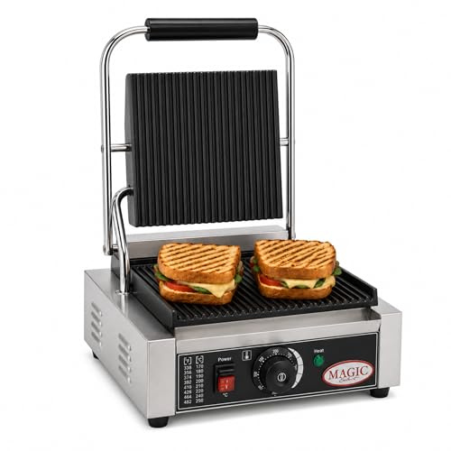Grill Eléctrico Profesional de Acero Inoxidable