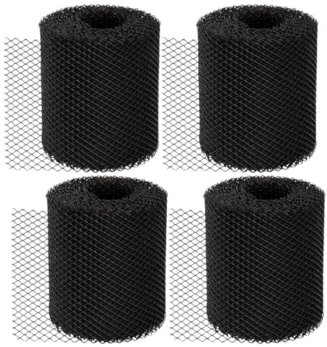 Garden Mile Gutter Guard Mesh 20m (4 x 5m Rolls) 16cm – Plastic Guttering Mesh for Leaf, Moss & Debris Protection, Easy Install Cut to Size Gutter Filter for Blockage Prevention