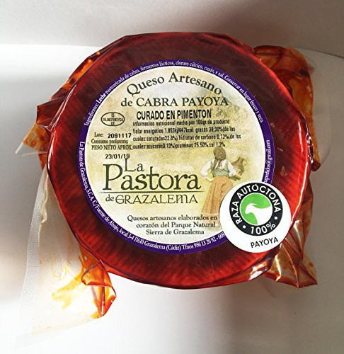 Queso curado de Cabra Payoya Artesano curado en Pimenton 1.000 Gm. La Maroma Gourmet. Productos Andaluces de La Sierra de Grazalema, Cádiz, España. (1)