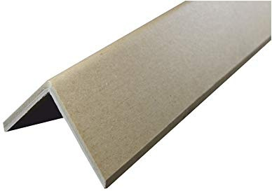 Rothschenk | (10x) Kantenschutzwinkel | 800 mm | Pappe | 100 x 100 x 8 mm/Kantenschoner zum Schutz von druckempfindlichen Waren oder Verpackungen