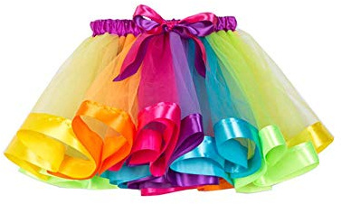 Yiwu Changwang falda tutú de tul arco iris tutus danza volantes tutú vestidos para niñas niños
