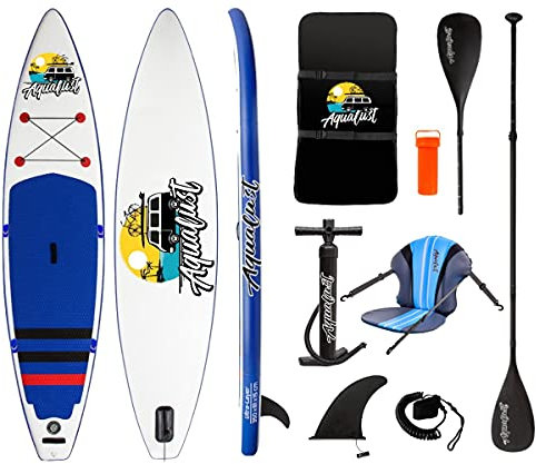 AQUALUST 11'6 Touring SUP Board Stand Up Paddle aufblasbar Paddel ISUP 350x81cm