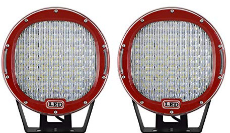 Willpower 2pcs 9 Zoll 23CM 225W Led Arbeitsscheinwerfer Bar 12V 24V Led Scheinwerfer Wasserdicht Flutlicht Led Bar für Offroad Traktor Auto Zusatzscheinwerfer Rückfahrscheinwerfer Lightbar Runden