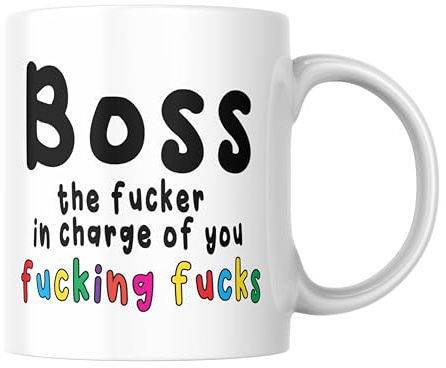 Funny Mug for Work Colleague Office Banter, Boss | Birthday Gift, Secret Santa, Sarcastic Novelty, Coffee Cup, For Men And Women