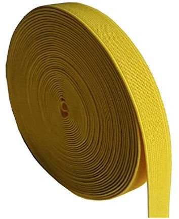 SHTGOI Bandas de goma planas de 27 m, bandas elásticas de colores, cinta elástica para coser, encuadernación con lienzo, cinta de goma cifrada para manualidades, bandas de cintura, ropa, fabricación