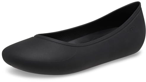 Crocs Brooklyn Flat, Bailarinas Mujer, Negro, 38/39 EU