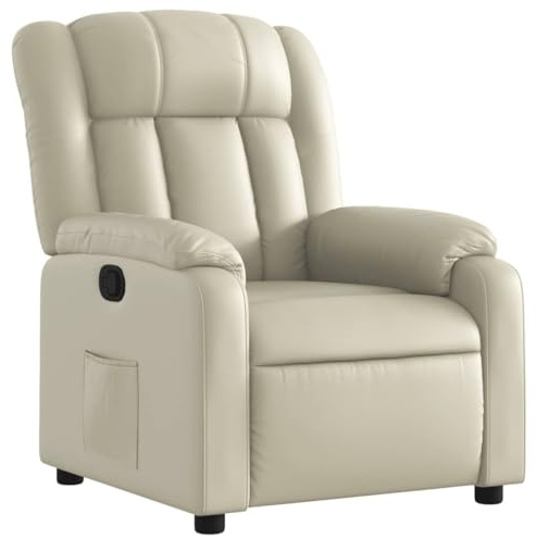 vidaXL Relaxsessel Creme Kunstleder