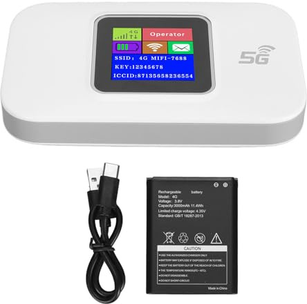 Tragbarer WLAN-Router, MF68E, Europäische Version, Tragbarer SIM-Hotspot, 300 Mbit/s, 4G-WLAN-Dongle, Entsperrter Mobiler WLAN-Hotspot, Drahtloses Netzwerk-Hotspot-Gerät,