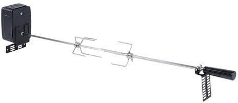 Kit Griglia Girarrosto, Barbecue Rotante Automatico, Girarrosti Universali con Motore Rotante Stabile, Asta per Spiedo, Forchette per Carne, per Barbecue da Cortile e All'aperto