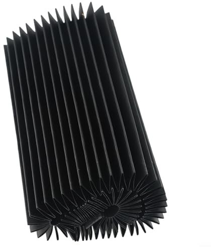CNC Machine Guard Dust Cloth, Milling Machine Flat Accordion Bellows Cover Tool with Telescopic Design(200mm)