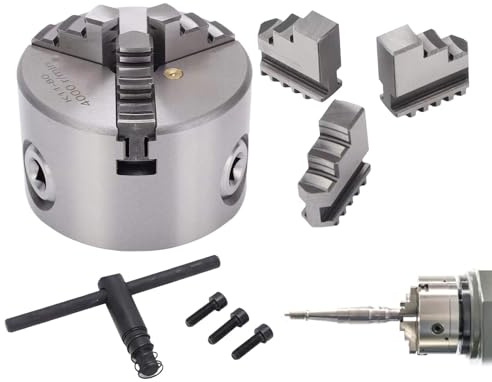 Metall-Drehfutter-Werkzeugset, Drehfutter-Zubehör, Drehfutterbacken, Zentrierdrehmaschine, Spannbereich mit T-Schlüssel-Befestigungsschrauben, Sechskantschlüssel, für