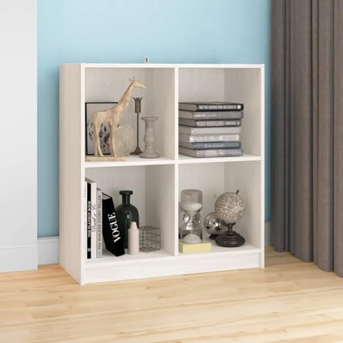 JUDYY Sideboard, Kommode Schlafzimmer, Kommoden & Sideboards, Wohnzimmerschrank, Flur Kommode, Zimmer Möbel, Weiß 70x33x76 cm Massivholz Kiefer