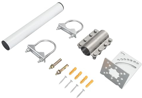 Kit di Montaggio Internet Satellitare, Installazione con Stecca Ad Angolo Retto Supporto per Tetto Satellitare Regolabile a 90 Gradi Resistente Alle Intemperie per Parabola