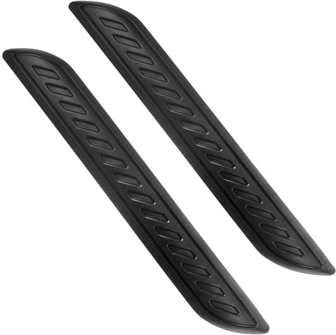 TTQiAnJ 2 Stück Auto Stoßstangen Schutz Streifen,Gummi Anti Collision Patch Auto Stoßstange Universal Dekorative Streifen Kantenschutz für Die Meisten Autos,Schwarz,32 x 4cm