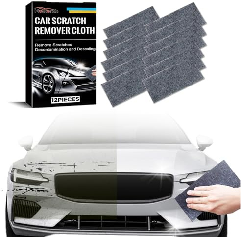 Nano Sparkle Tuch Auto Kratzer Original, 12 Stück Nano Sparkle Tuch Effizient, Nanosparkle Tuchs für Reparatur von Leichten Kratzfarben, Lackpflege