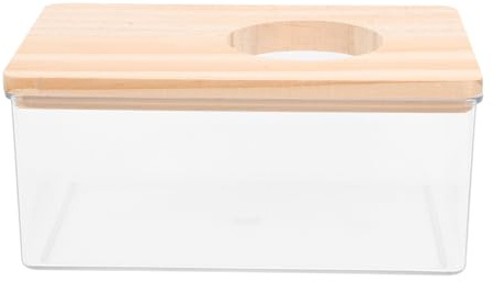 EXAOMBLE Sandbadbox Hamster Sandbadewanne Aus Transparentem Acryl Mit Glatten Kanten Für Hamster Rennmäuse Mäuse Kleintiere Baden Und Spielen