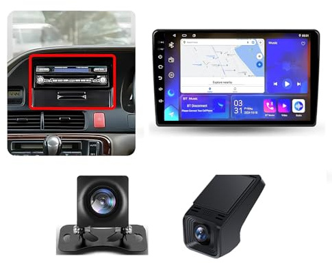 10 Android 13 Car Stereo Radio Player Steering Wheel Control for Honda Odyssey RL1 1998-2004 4G WIFI Wireless Carplay Android Auto GPS DSP RDS FM DAB+ Radio BT 5.0 DVR(B,NF-7)
