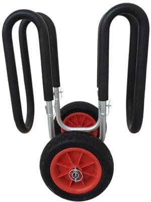 LXLAEOANG Carro de Kayak Plegable de Dos Ruedas con Capacidad de Carga y Ahorro de energía for Transportar Kayak, Canoa y Barco.