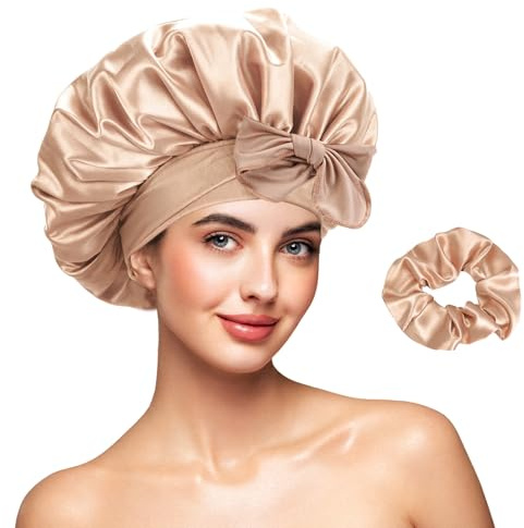 Galsangflower Set de Bonnet Satin Réversible