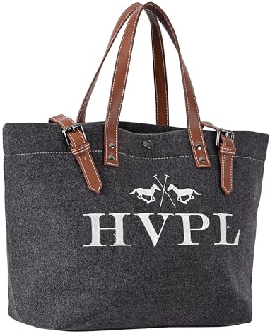 HV Polo Tasche HVPClarisse Cloud grau mit Ledergriffen