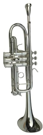 Standardinstrument Trompete C Messing Trompete Silberlackinstrument Mit Mundstückbox