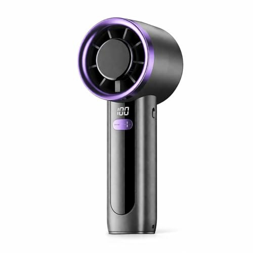 Nexlum 2-in-1 Portable Handheld Fan with Base, Black