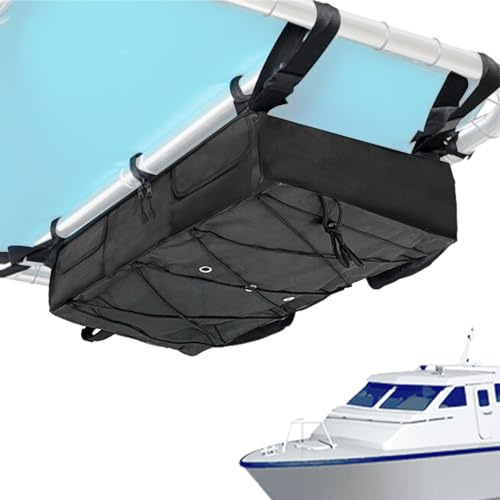 Generico Borsa portaoggetti per Barca T, Borsa portaoggetti per Giubbotto di Salvataggio, Grande da 35,4 L x 20 P x 6,7 A per la Maggior Parte delle Barche T-Top - Giubbotto salvagente per