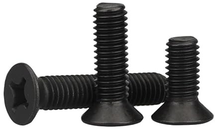 10/20/50/100 Stück M1,6 M2,5 M3 M4 M5 M6 Mini-Senkkopfschrauben aus schwarzem Edelstahl 304(4mm,M2.0 (100pcs))