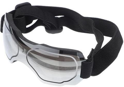 VALICLUD Winddichte und UV Geschützte Hundebrille mit Verstellbarem Riemen Komfortable Schutzbrille für Kleine Hunde Geeignet für Autofahrten und Outdoor Einsätze