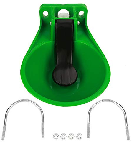Wakects Schwimmer-Tränkebecken Wassertröge Anbaubecken Tränketrog Vollautomatisch Schwimmerventil Wasserfass für Pferde Rinder Schafe Ziegen 33 x 23,5 x 15,5 cm 1Kg