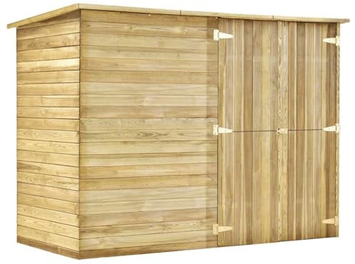 vidaXL Garten-Gerätehaus 232 x 110 x 170 cm Kiefernholz Imprägniert