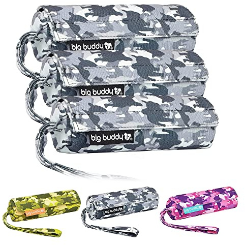 big buddy® Futterdummy für Hunde | Apportierbeutel, Futterbeutel, Hundetraining, Agility Training, Hundeerziehung, Dummy für leckerlies - extrem strapazierfähig (3X Bulli Grau)