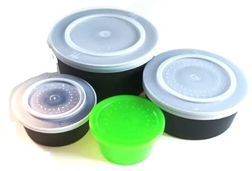 Set of Assorted Round Maggot/Worm/Bait Boxes for coarse carp fishing