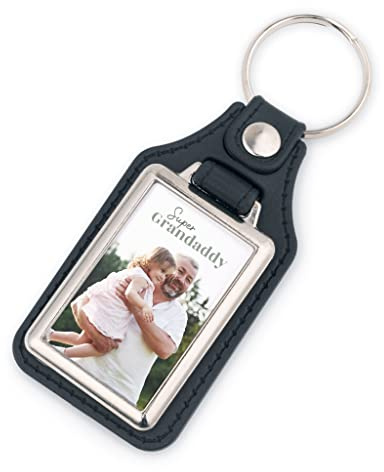 Wanapix | Personalisierter Foto-Schlüsselanhänger | Schlüsselanhänger mit Foto für Männer und Frauen | Personalisierung 2-seitig mit Fotos oder Namen |