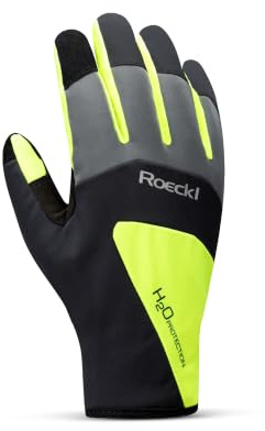 Roeckl Rapallo Winter Fahrrad Handschuhe lang wasserdicht schwarz/gelb 2027: Größe: 9