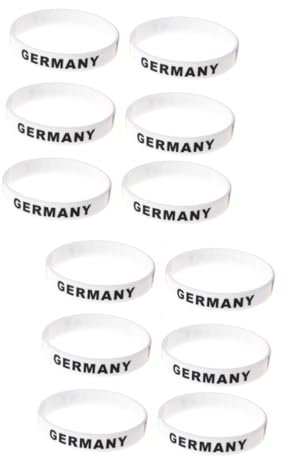 Kisangel 2 Sätze Flagge Silikonarmband Herrenarmband Sportzubehör Für Internationale Spiele 6 Stück * 2