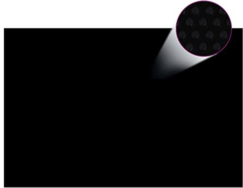 RAUGAJ Pool & Spa Poolfolie rechteckig PE Solar Poolfolie 6x4m Black-Home & Garden
