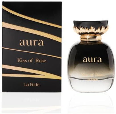 Aura Kiss Of Rose EDP - Perfume femenino, fragancia femenina de larga duración y lujosos aromas de Arabia de KHADLAJ