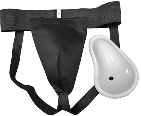 LEONARK Hema Sports Overlays Jock Straps Male Crotch Cup Protector Athletic Supporters For Men with Cup for HEMA (US, Alpha, Medium, Regular, Regular, Black)