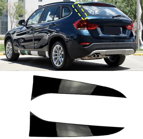 PEJLHK Couvercle de Becquet Latéral de Fenêtre Arrière ABS pour BMW X1 E84 2009-2015, Becquet de Diffuseur de Kit de Carrosserie, Paire