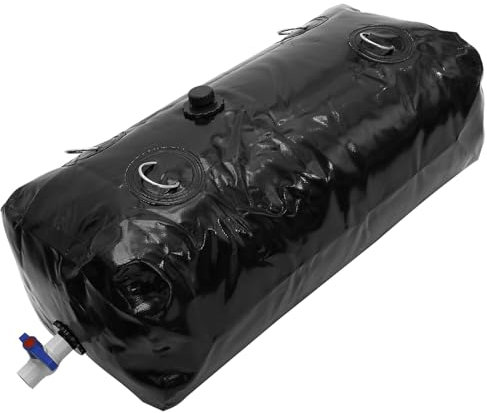BAODBF 110L/240L Wassertank mit 3/4 Zapfhahn und Überlauf-Kit Tragbarer Wasserspeicherbehälter Faltbare Wasserspeicherblase PVC Notwasserspeicher Große Kapazität Wasserblasentank für Camping