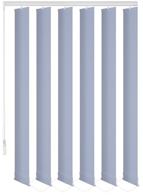 ERSATZLAMELLEN 8 FARBEN 250 CM LANG INDIVIDUELL KÜRZBAR AUSTAUSCHLAMELLEN LAMELLENVORHANG (Blau, 15er Set)