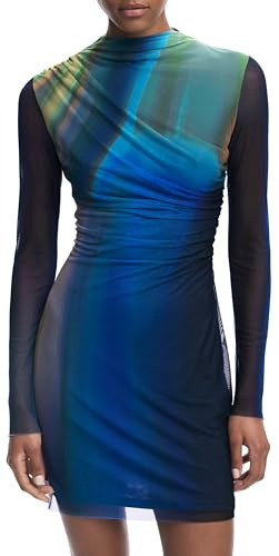 Desigual Vest_Shira Casual Dress, Azul, L Women's